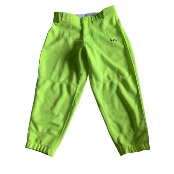 Boombah Bottoms Boombah Neon Yellow Green Baseball Softball Pants